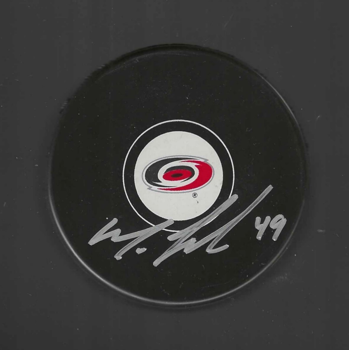 Michael Leighton Signed Carolina Hurricanes Puck