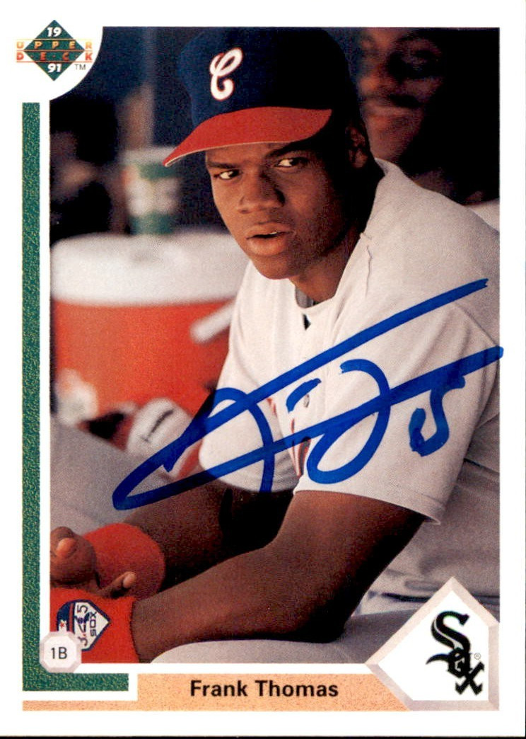 Frank Thomas Signed 1991 Upper Deck Rookie Card #246 Chicago White Sox