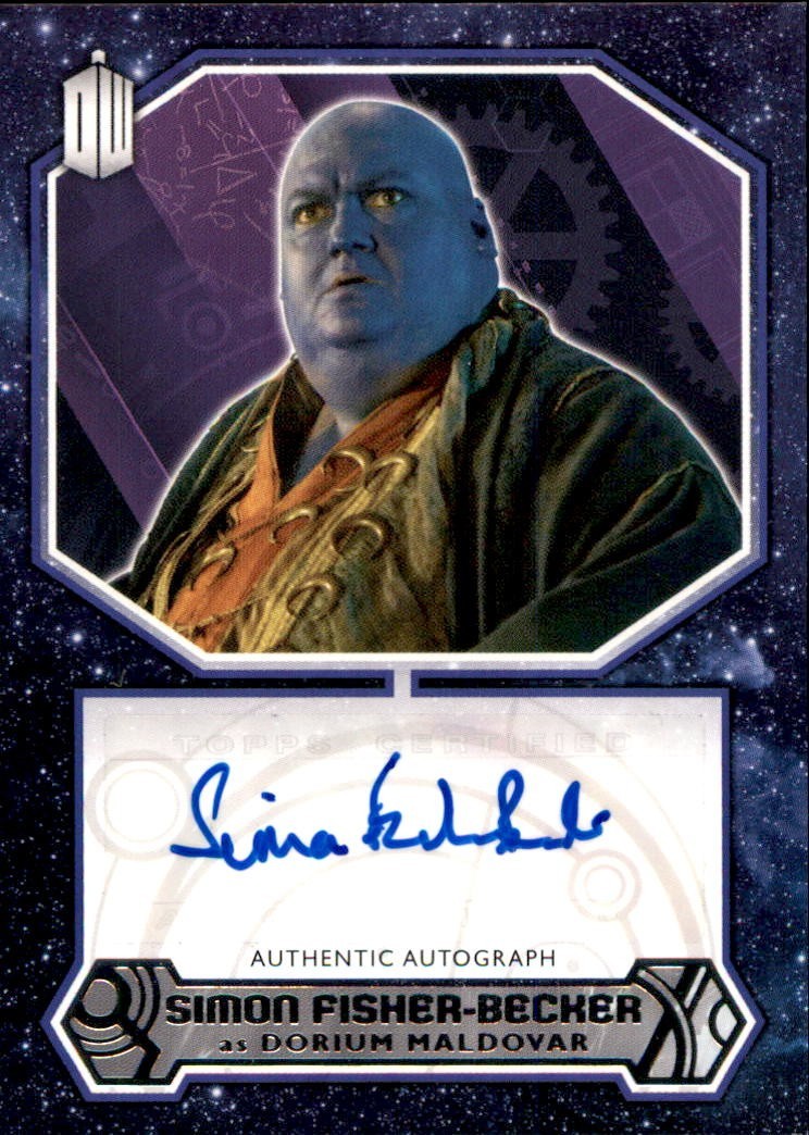 Doctor Who 2015 Simon Fisher-Becker As Dorium Maldovar Autograph Auto Card