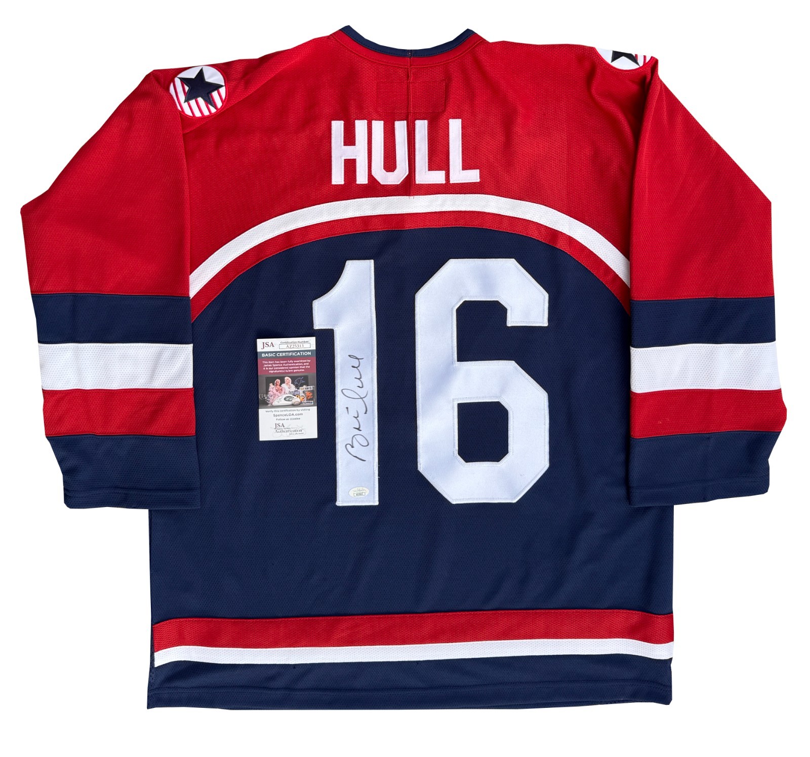 Brett Hull Signed USA Hockey Nike Jersey Detroit Red Wings Dallas Stars JSA COA