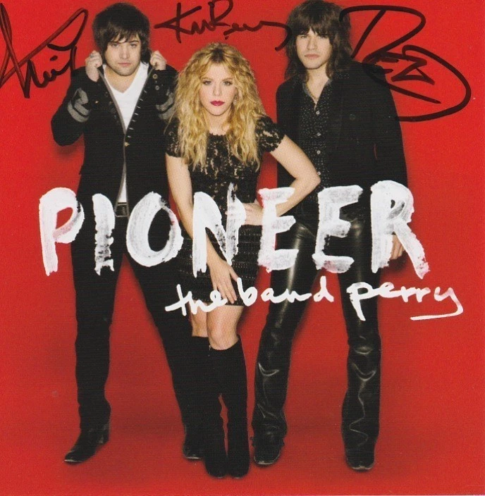 THE BAND PERRY signed autographed PIONEER CD Kimberly, Reid & Neil Perry