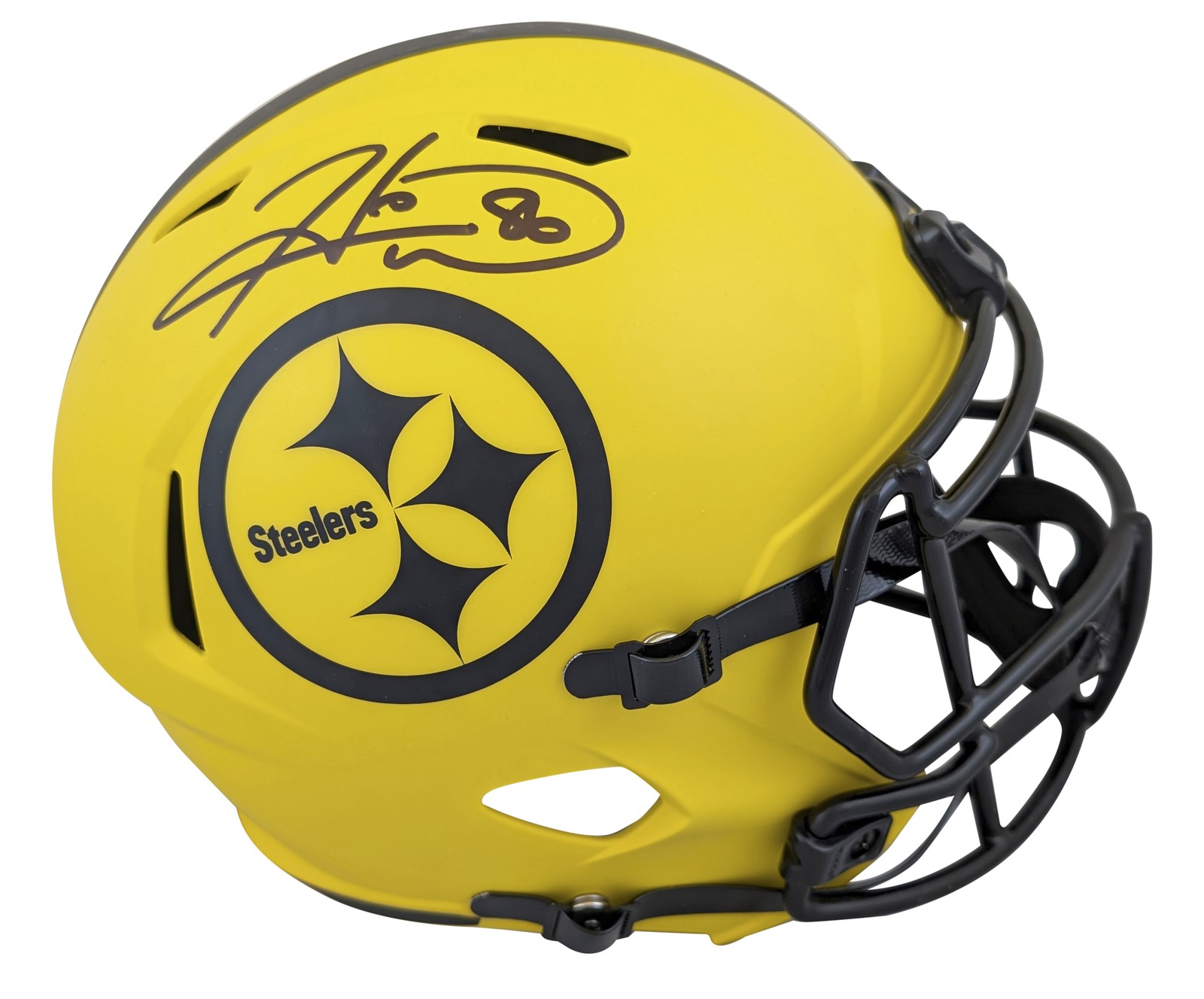 Steelers Hines Ward Signed Rave Full Size Speed Rep Helmet BAS Witnessed