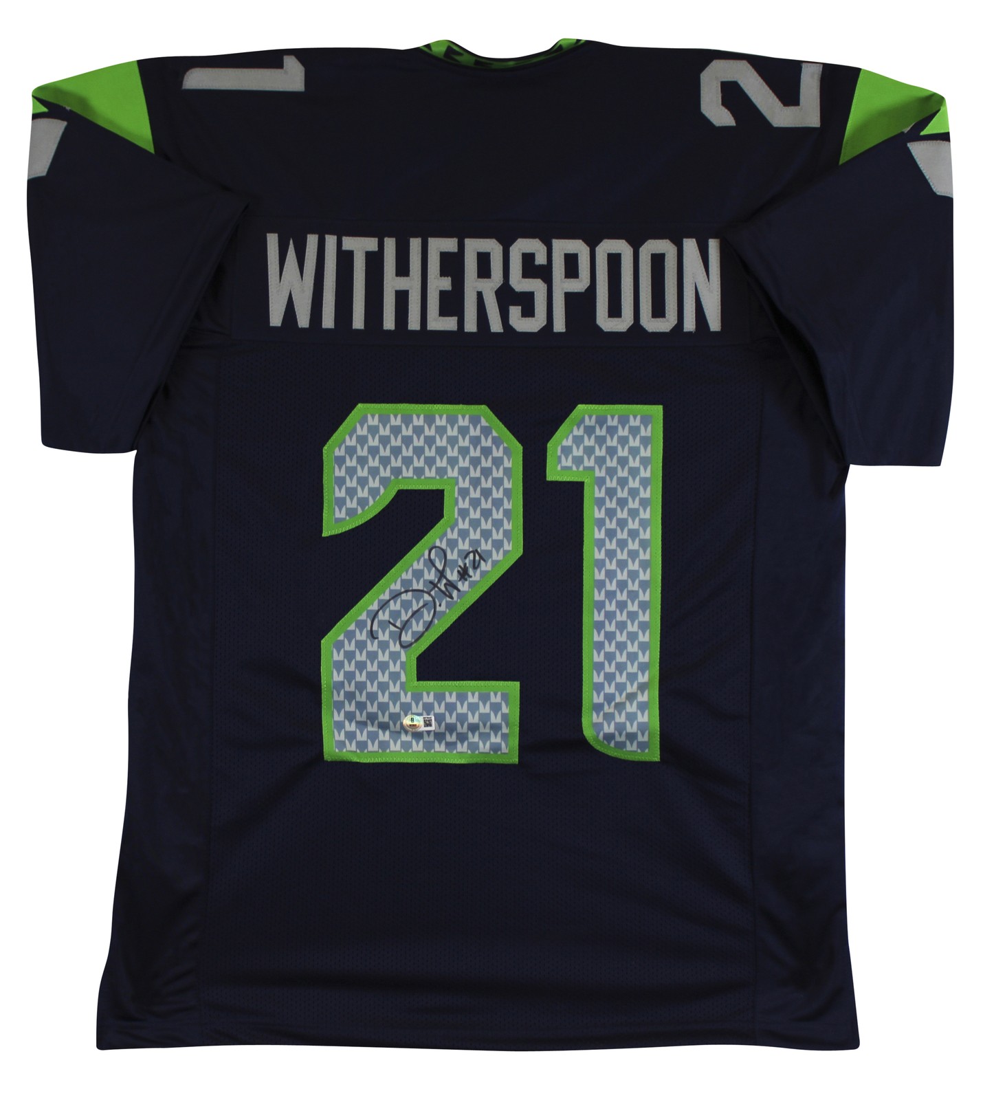 Devon Witherspoon Authentic Signed Navy Pro Style Jersey BAS Witnessed