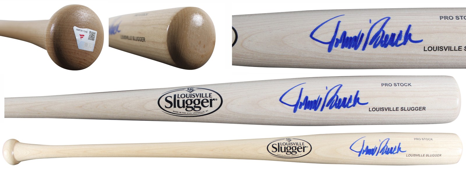 Reds Johnny Bench Signed Blonde Louisville Slugger Baseball Bat Fanatics