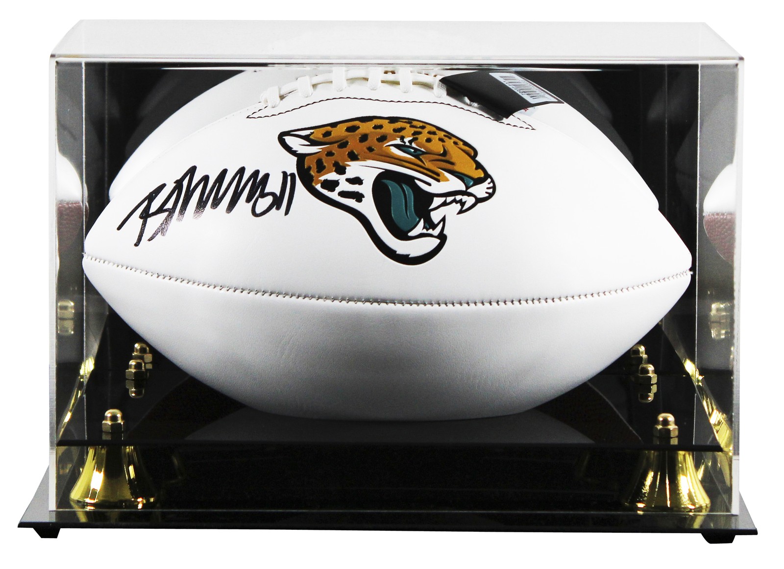 Jaguars Brian Thomas Jr. Signed White Panel Logo Football W/ Case Fanatics