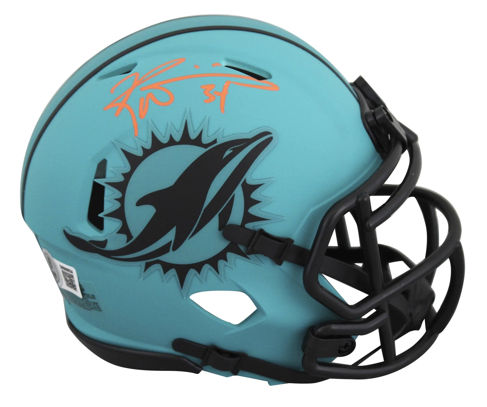 Dolphins Ricky Williams Authentic Signed Rave Speed Mini Helmet BAS Witnessed