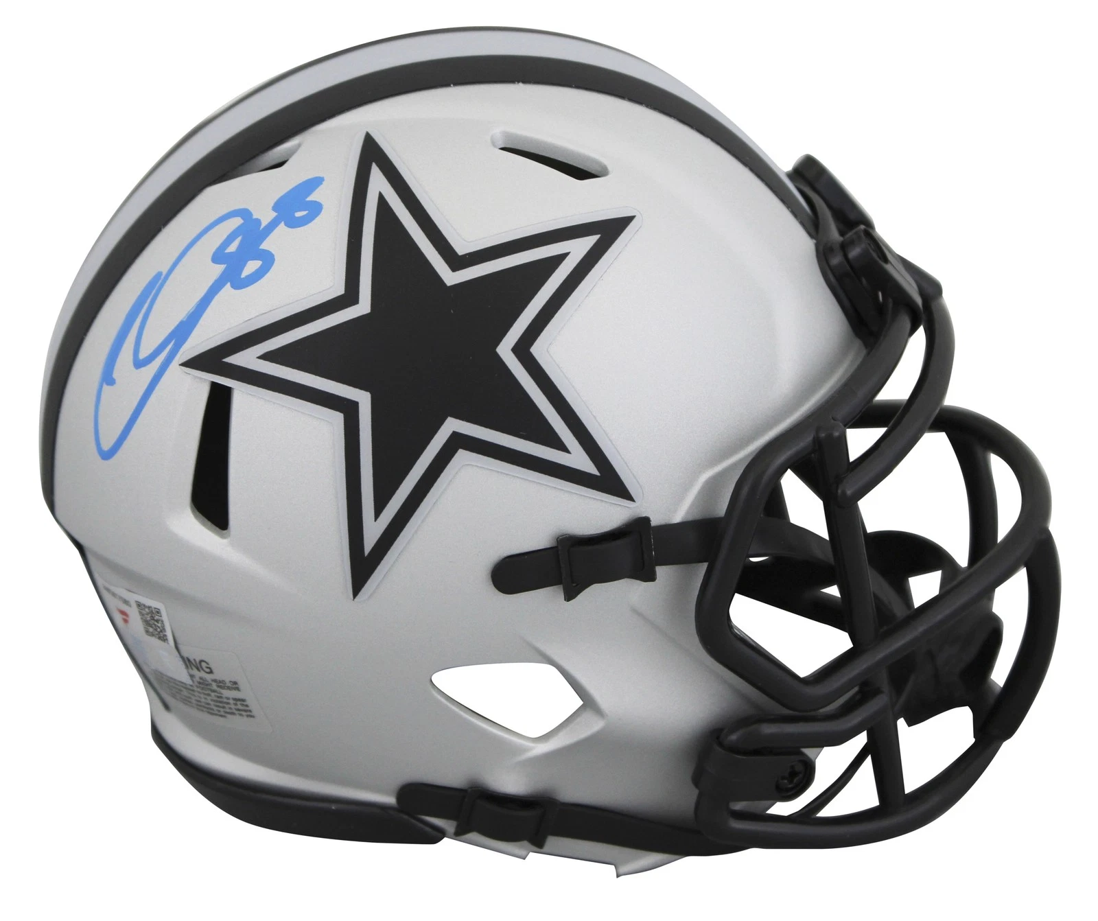 Cowboys CeeDee Lamb Authentic Signed Alternate Rave Speed Mini Helmet Fanatics