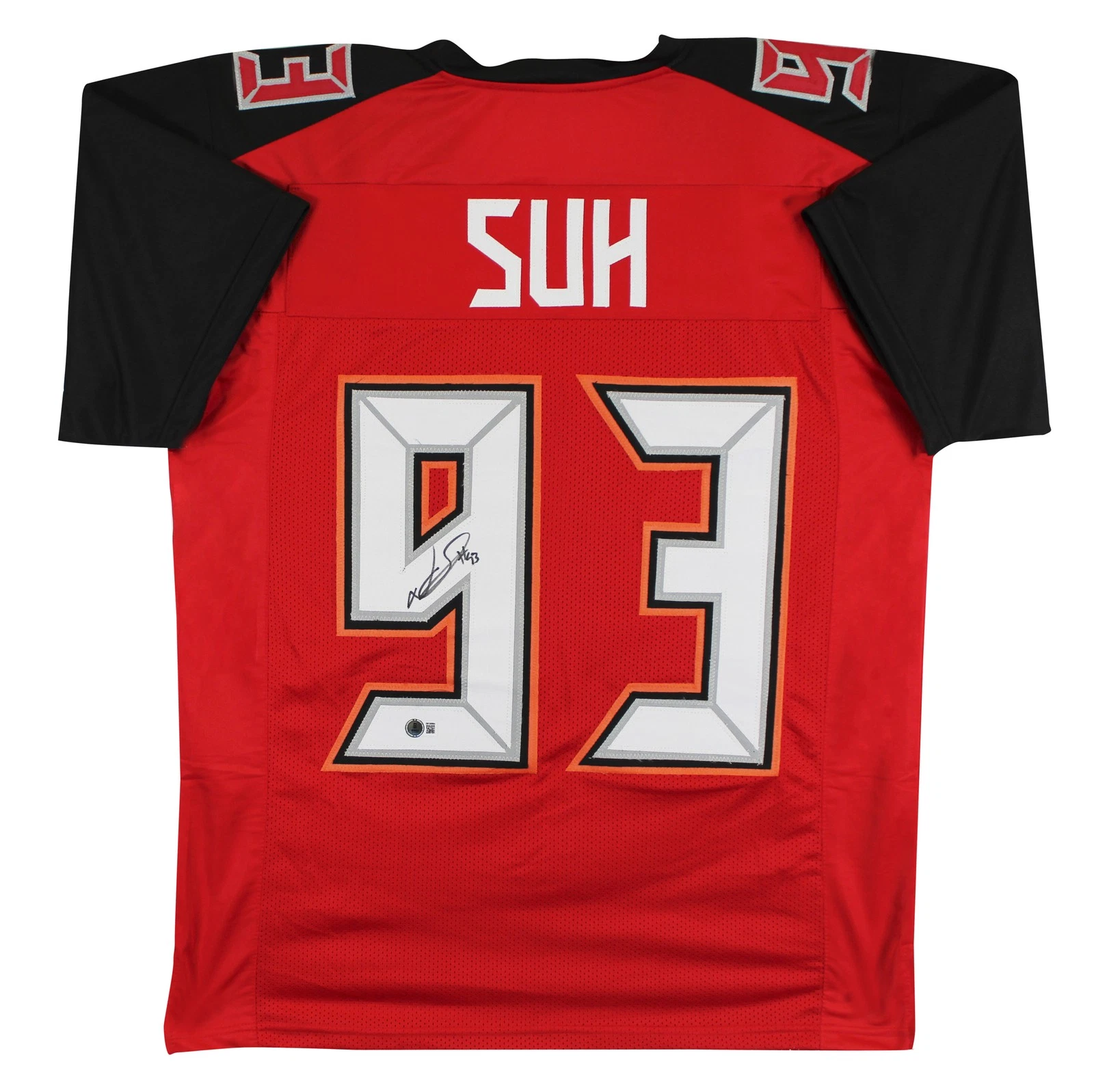 Ndamukong Suh Authentic Signed Red Pro Style Jersey Autographed BAS Witnessed