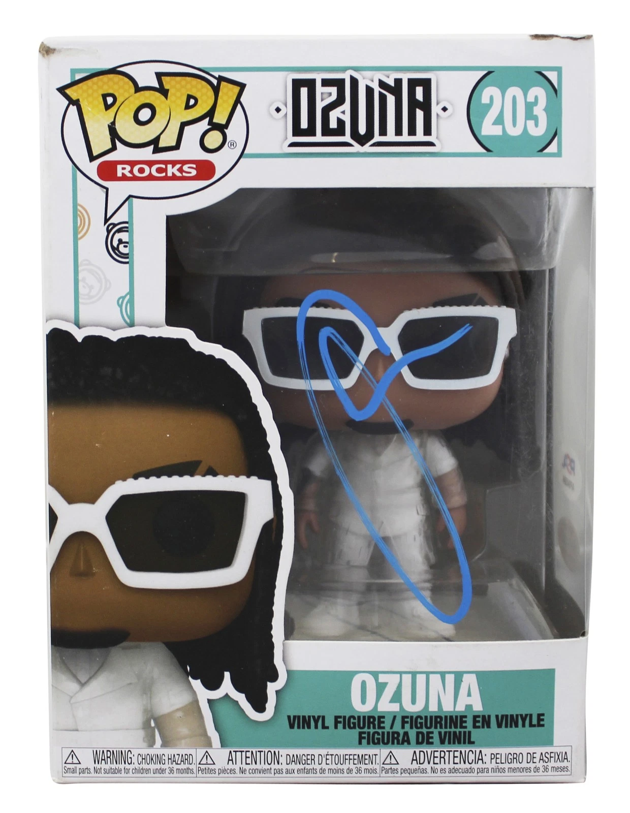 Ozuna Authentic Signed Ozuna #203 Funko Pop Vinyl Figure PSA/DNA #AP84504