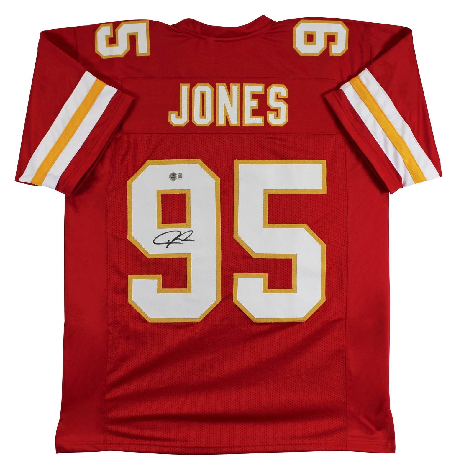 Chris Jones Authentic Signed Red Pro Style Jersey Autographed BAS