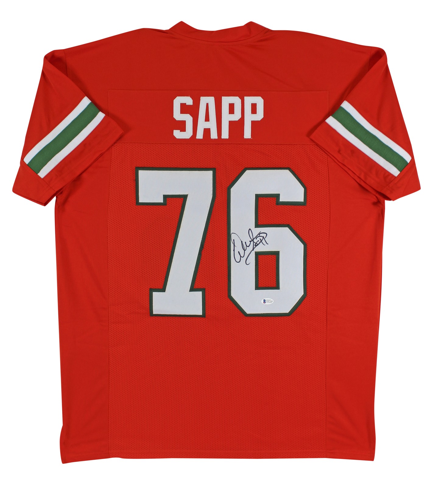 Warren Sapp  Authentic Signed Orange Pro Style Jersey Autographed BAS Witnessed