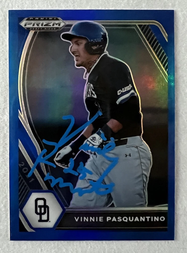 2021 Prizm Draft Picks Vinnie Pasquantino Signed Auto Rookie RC Blue Proof COA