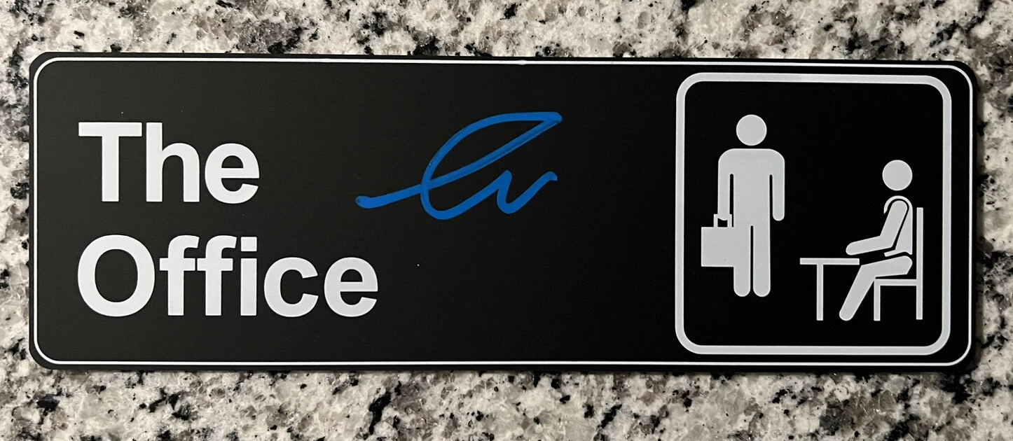 CREED BRATTON HAND SIGNED THE OFFICE DESK WALL PLAQUE AUTOGRAPH AUTHENTIC COA