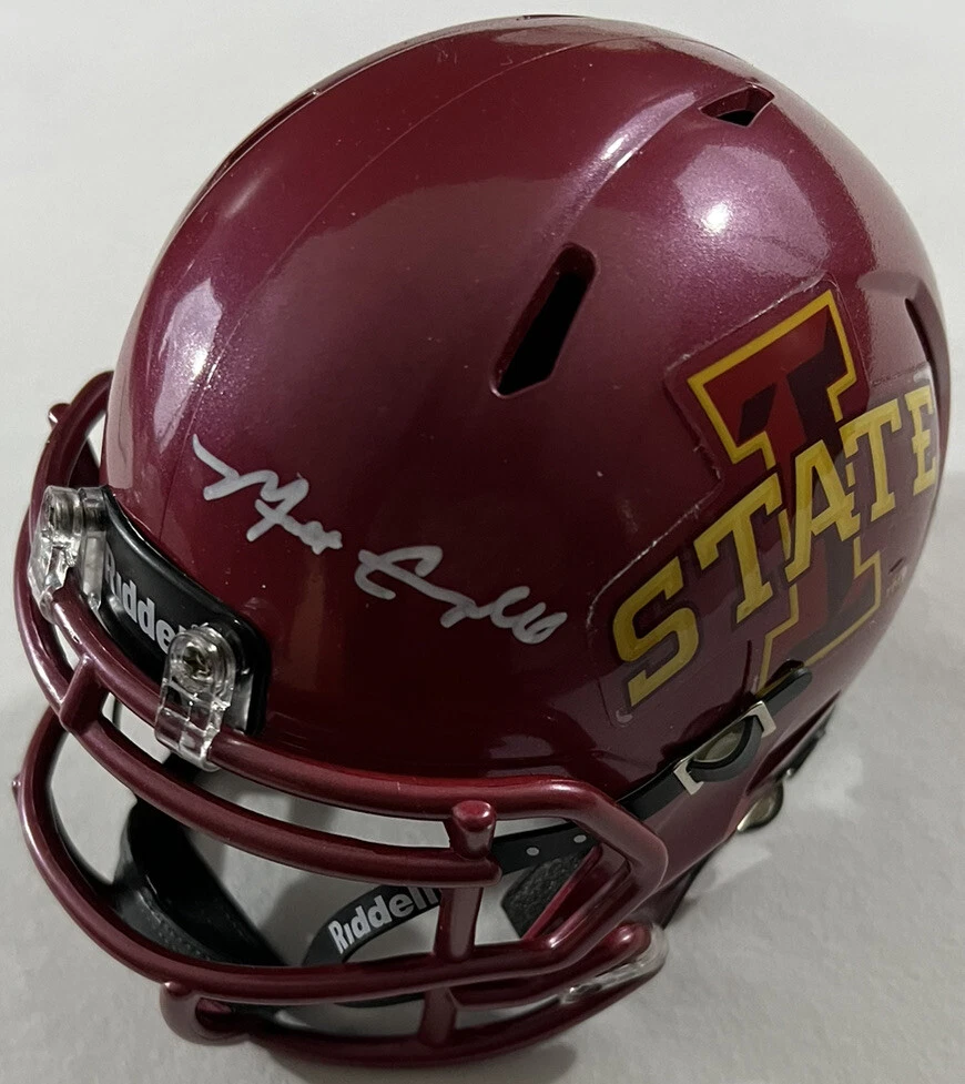 MATT CAMPBELL SIGNED MINI HELMET IOWA STATE CYCLONES FOOTBALL AUTOGRAPH COA
