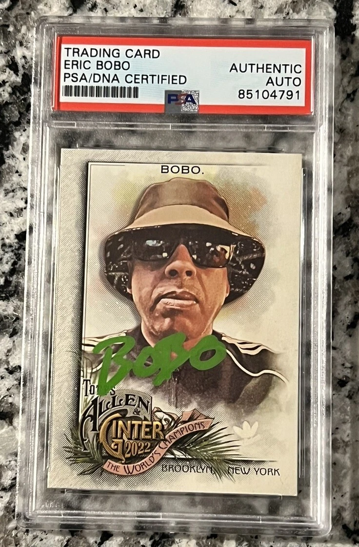 Eric Bobo Signed Auto Topps Allen & Ginter Cypress Hill Card PSA