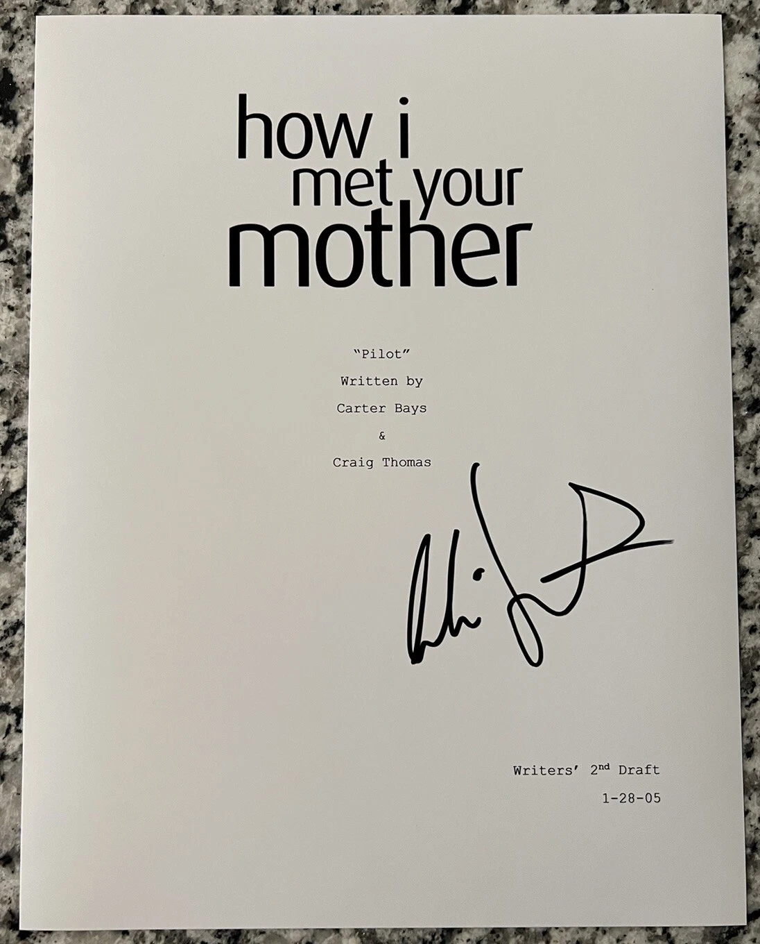 COBIE SMULDERS SIGNED SCRIPT HOW I MET YOUR MOTHER AUTHENTIC AUTOGRAPH COA
