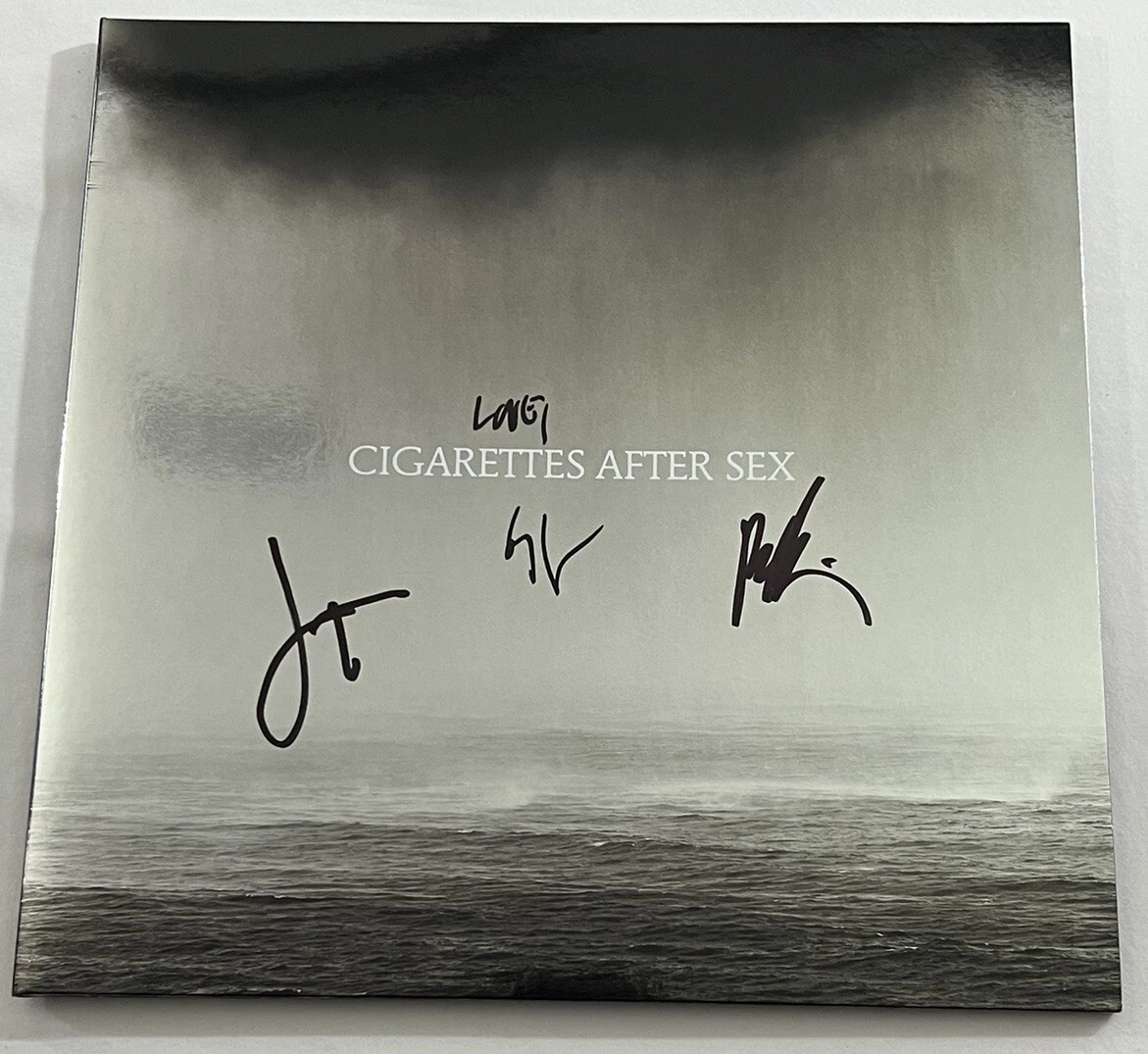 CIGARETTES AFTER SEX SIGNED CRY ALBUM VINYL AUTOGRAPH AUTHENTIC + PROOF COA