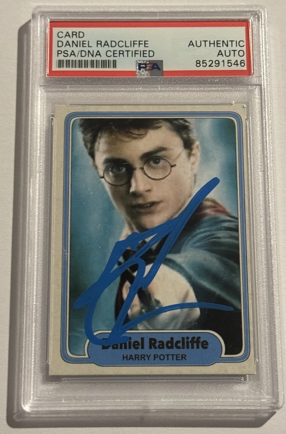DANIEL RADCLIFFE SIGNED AUTO CUSTOM TRADING CARD HARRY POTTER AUTHENTIC PSA