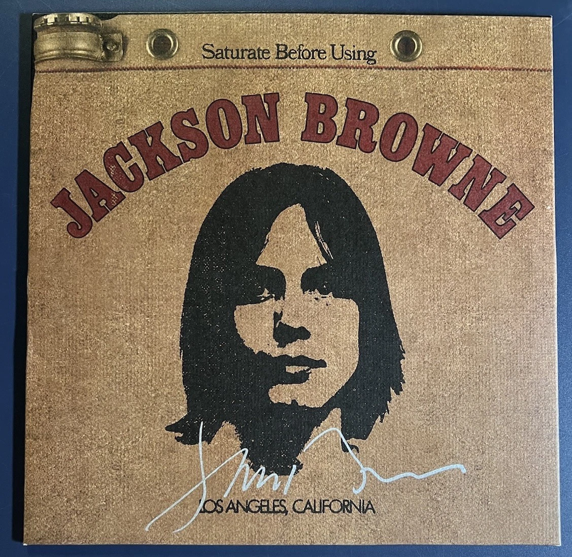 JACKSON BROWNE SIGNED ALBUM VINYL SATURATE BEFORE USING AUTOGRAPH AUTHENTIC COA
