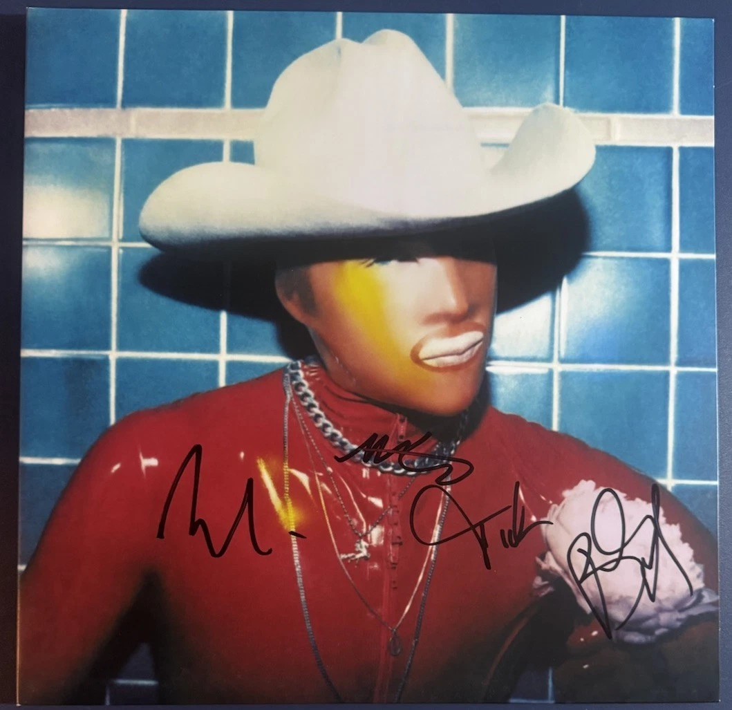 CAGE THE ELEPHANT FULL BAND SIGNED SOCIAL CUES VINYL AUTOGRAPH AUTHENTIC COA