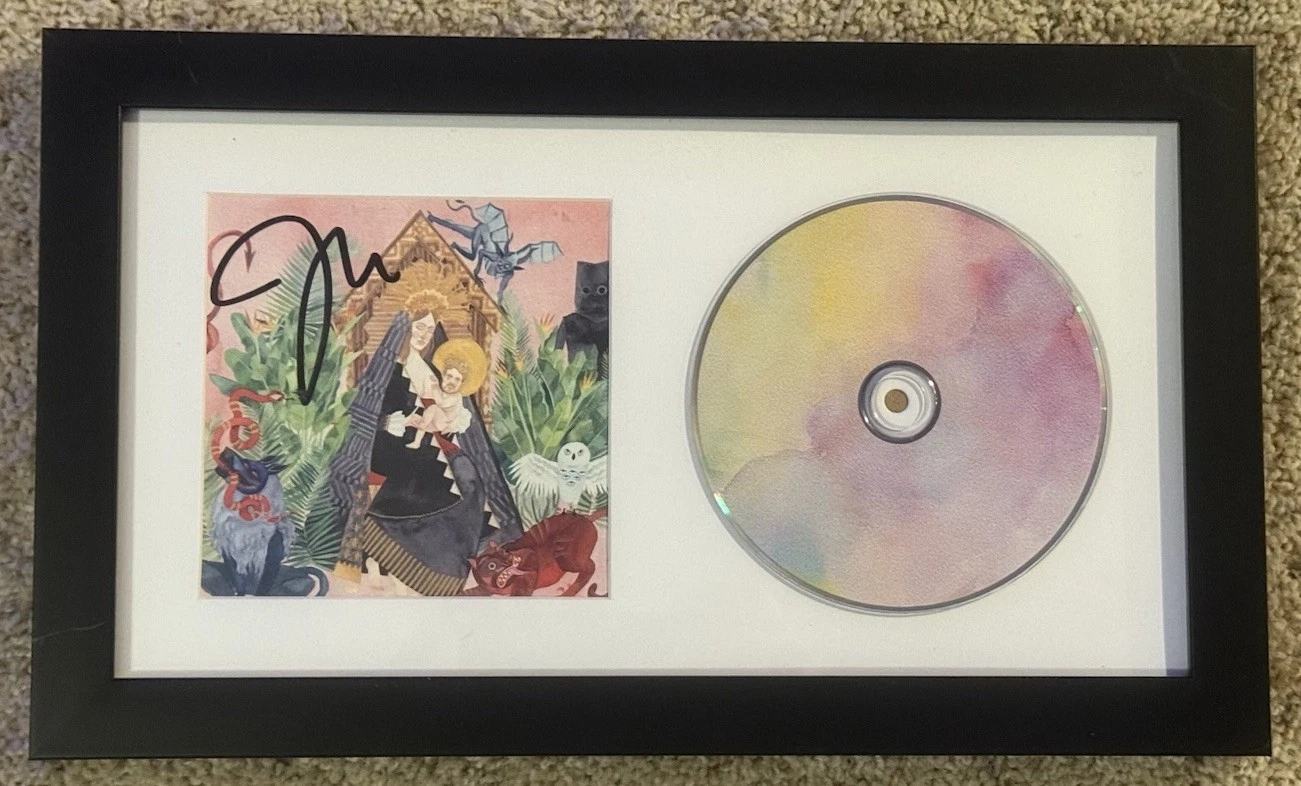 FATHER JOHN MISTY SIGNED I LOVE YOU, HONEYBEAR FRAMED CD AUTOGRAPH COA