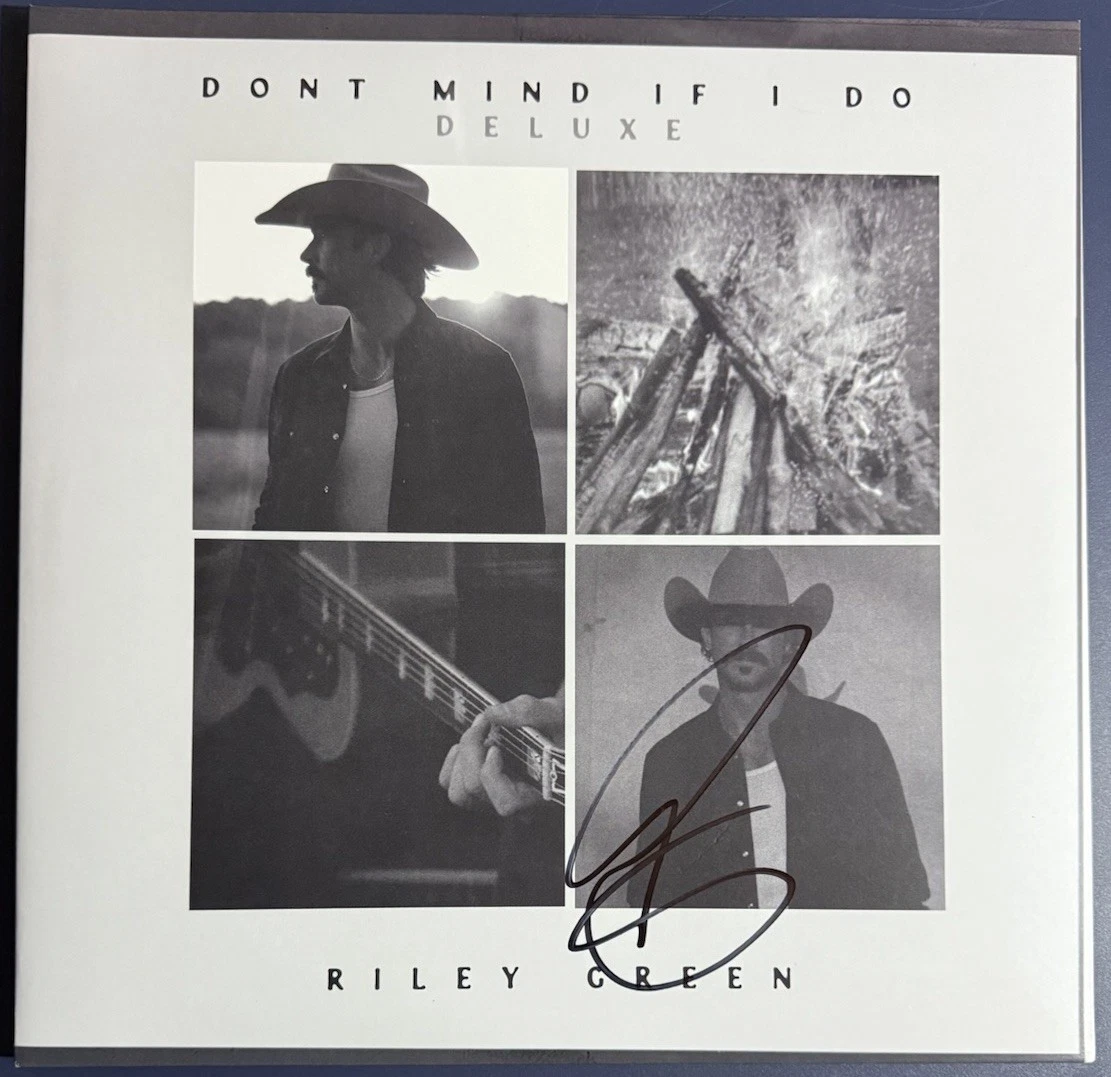 RILEY GREEN SIGNED DON’T MIND IF I DO DELUXE ALBUM VINYL COUNTRY AUTOGRAPH COA