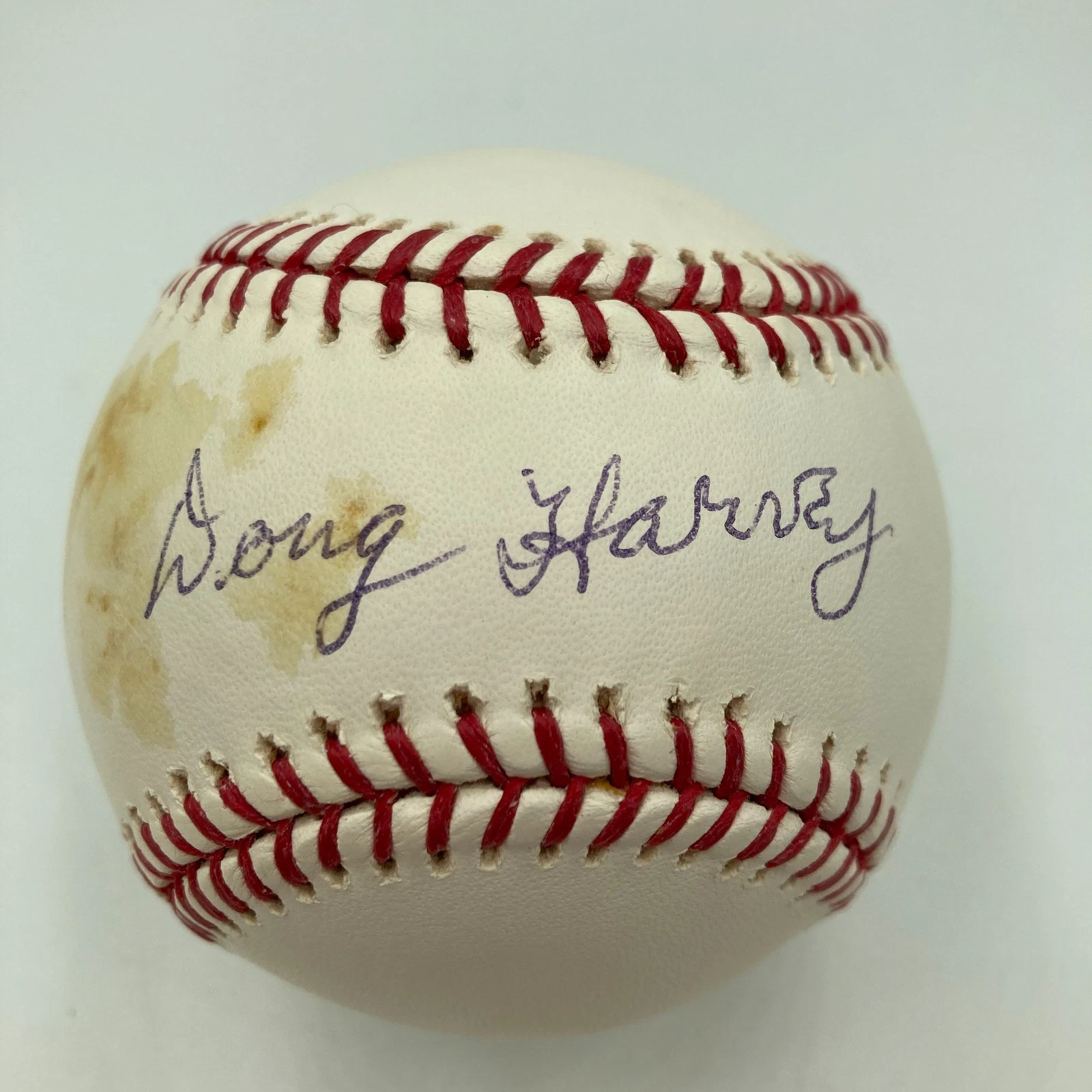 Doug Harvey Signed Official Major League Baseball JSA COA