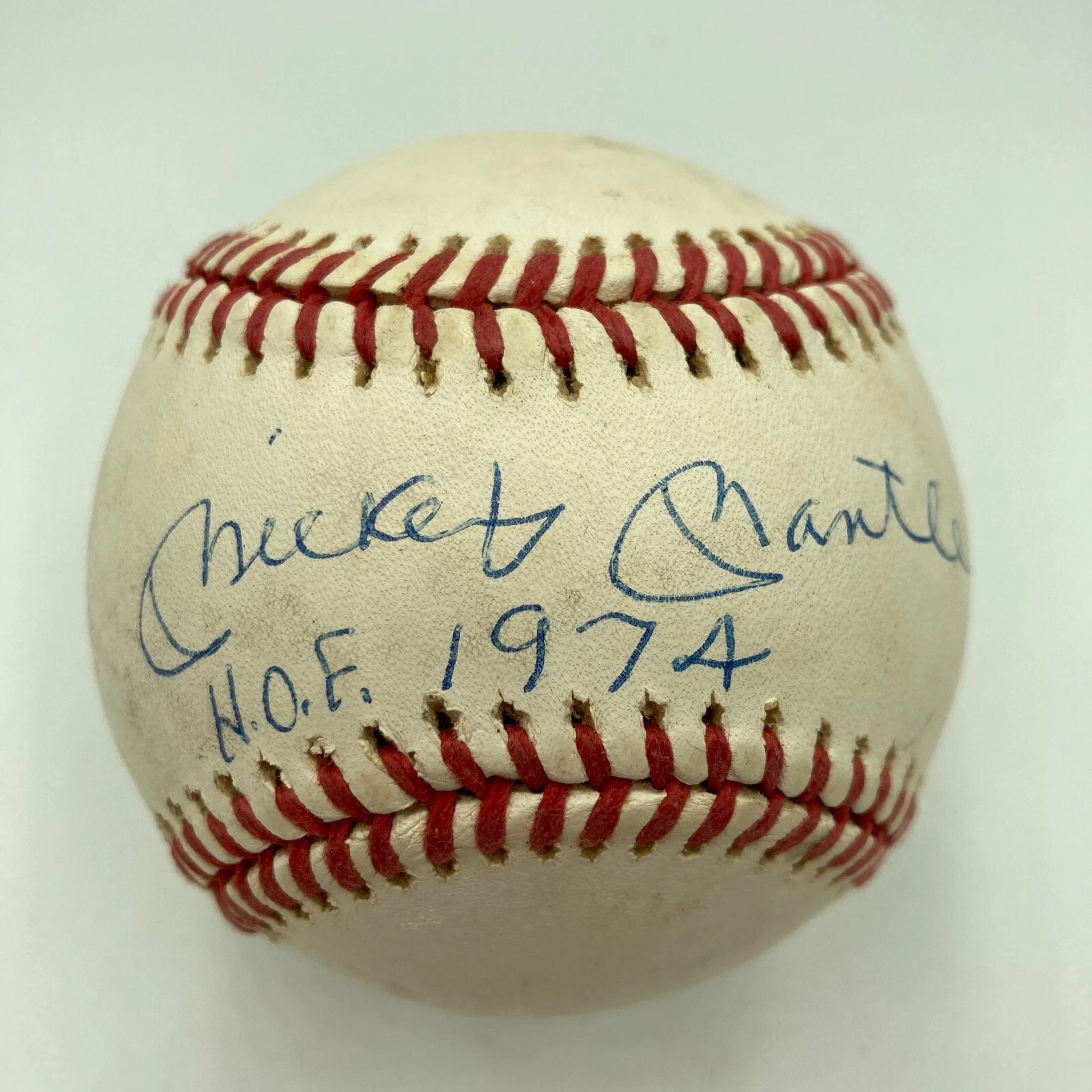 Mickey Mantle Hall Of Fame HOF 1974 Signed Baseball PSA DNA COA