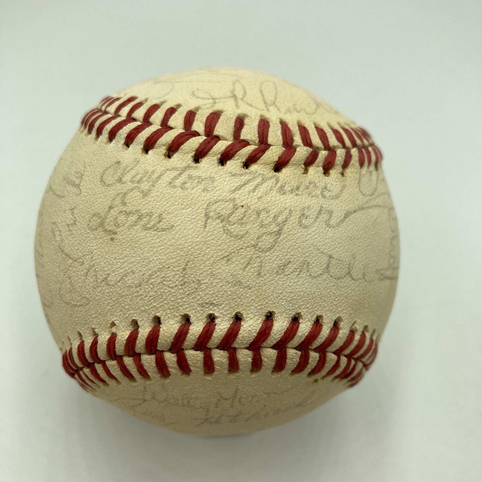 Mickey Mantle Joe DiMaggio Hall Of Fame Multi Signed Baseball Beckett COA