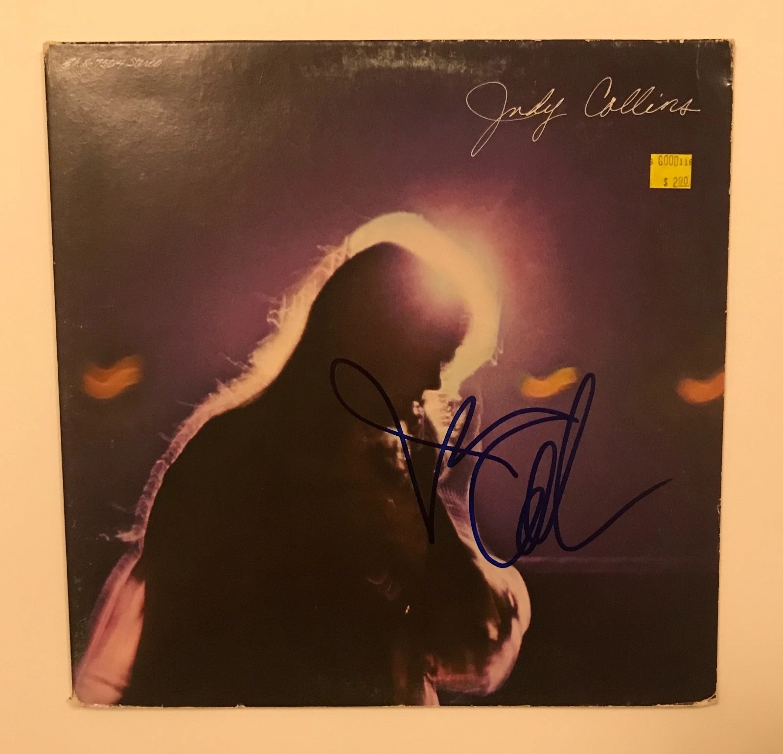 * JUDY COLLINS * signed vinyl album * LIVING * PROOF * 1
