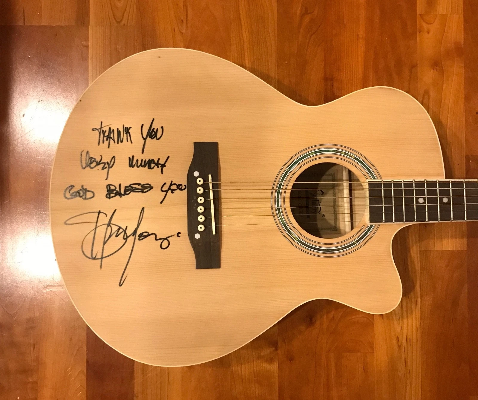 * SEU JORGE * signed acoustic guitar * THE LIFE AQUATIC * DAVID BOWIE * 7