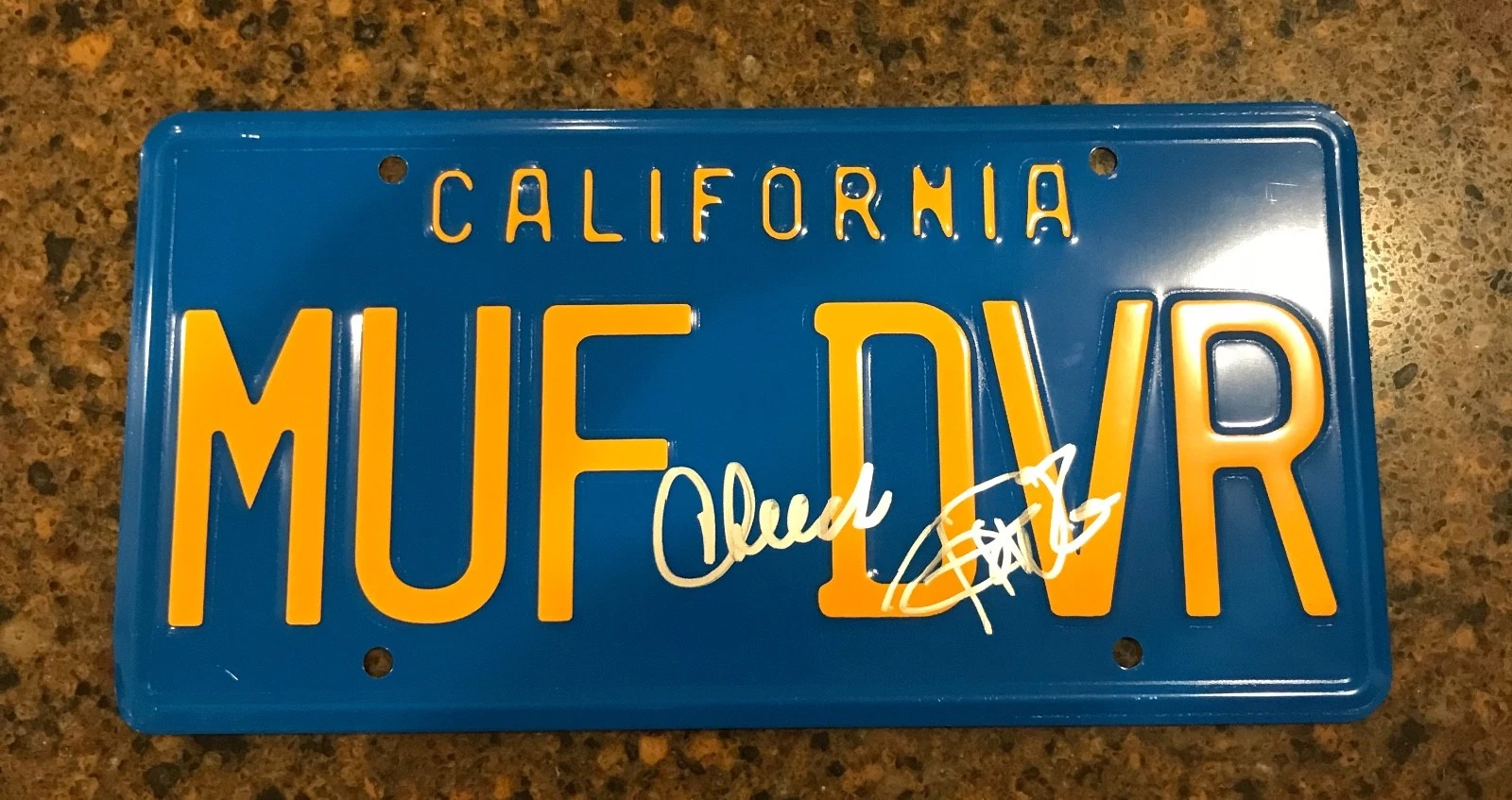 * CHEECH & CHONG * SIGNED * MUF DVR * LICENSE PLATE *UP IN SMOKE*EXACT PROOF* 6 COLLECTIBLE MEMORABILIA