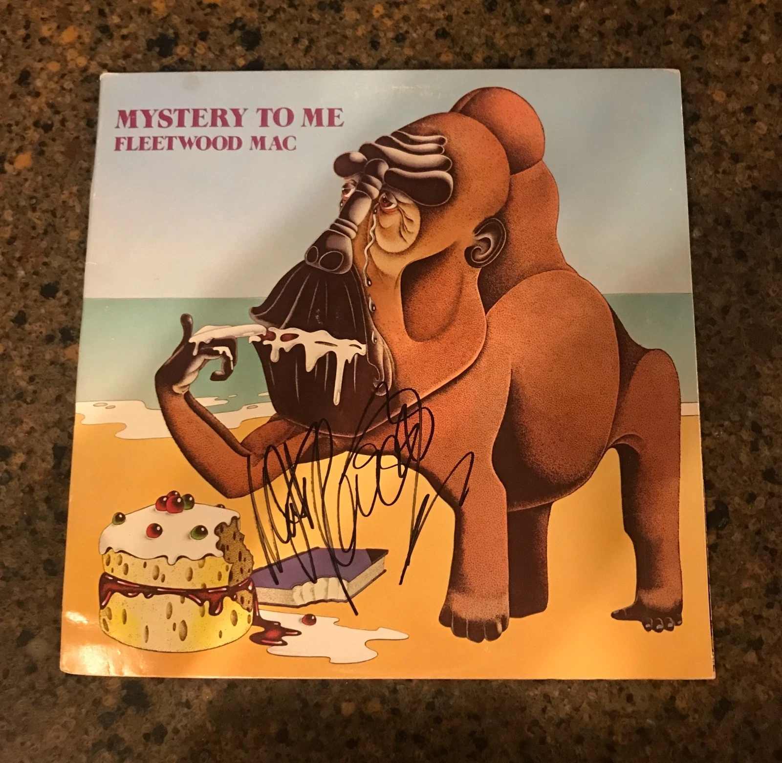 * MICK FLEETWOOD *  signed vinyl album * MYSTERY TO ME * FLEETWOOD MAC *PROOF* 1