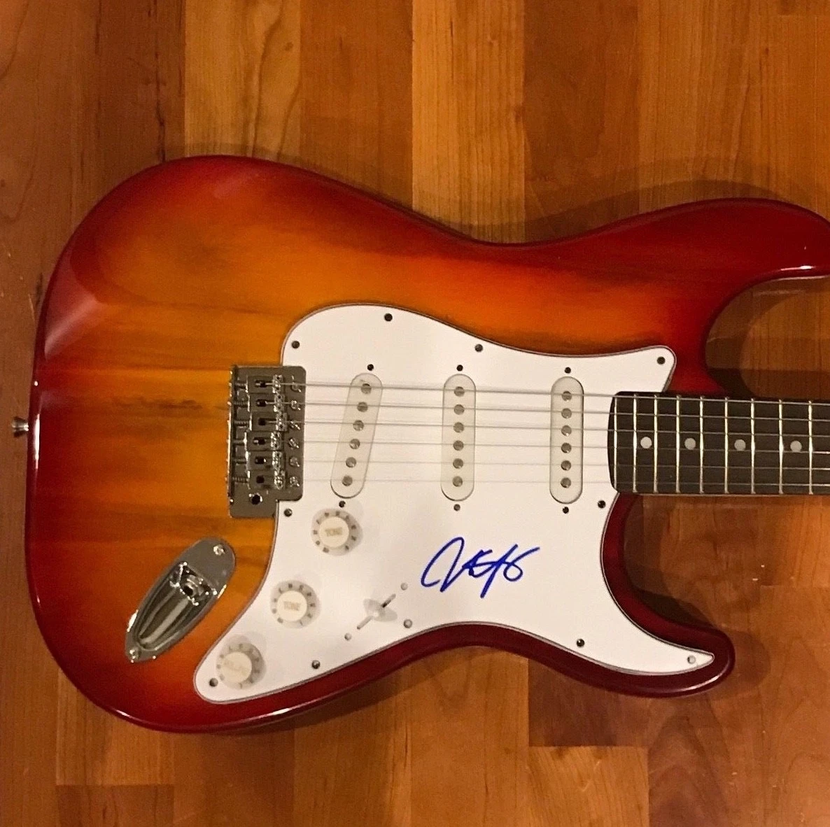 * JONNY LANG * signed electric guitar * TURN AROUND * STILL RAIN'IN * 2