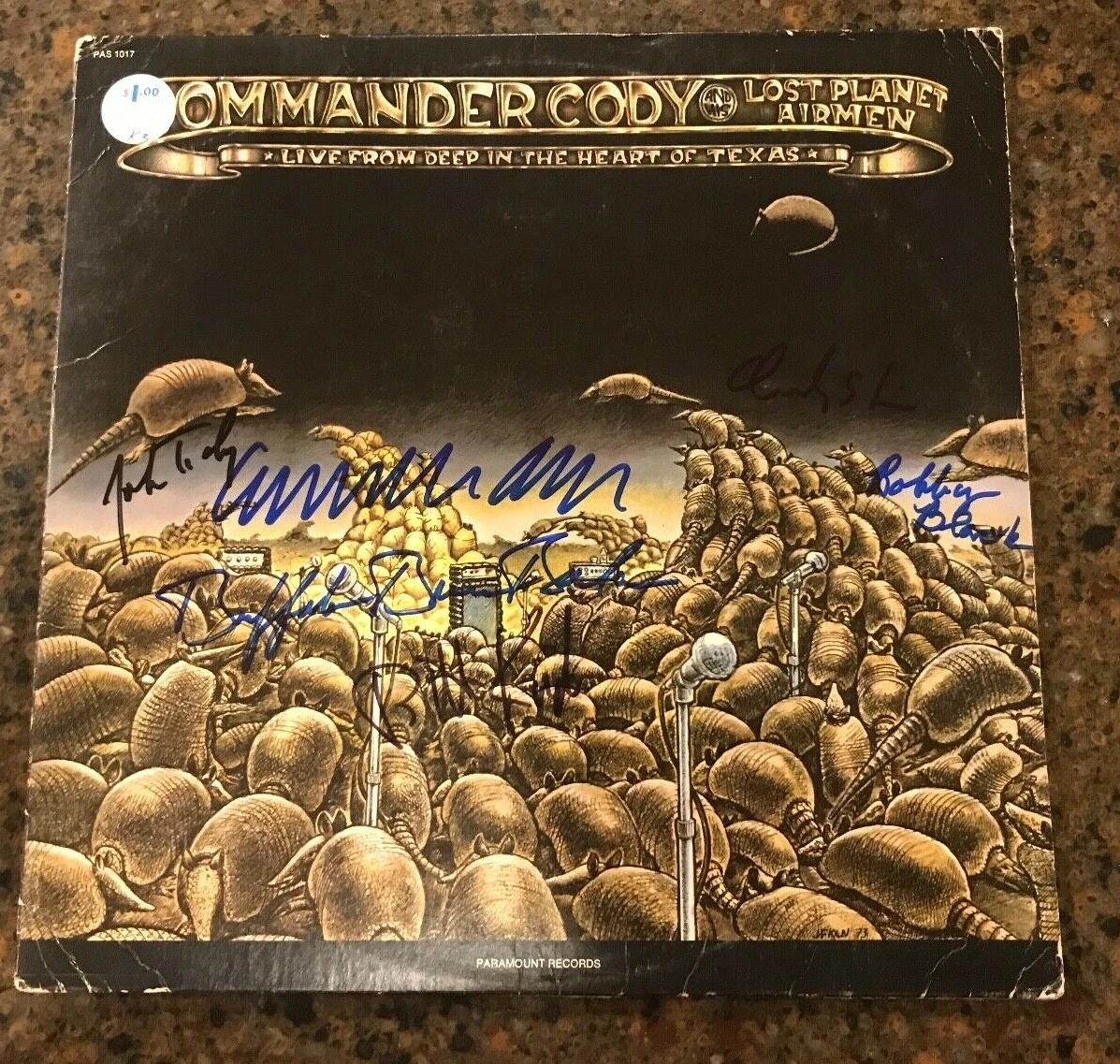 * COMMANDER CODY & HIS LOST PLANET AIRMEN * signed album * HEART OF TEXAS * 1