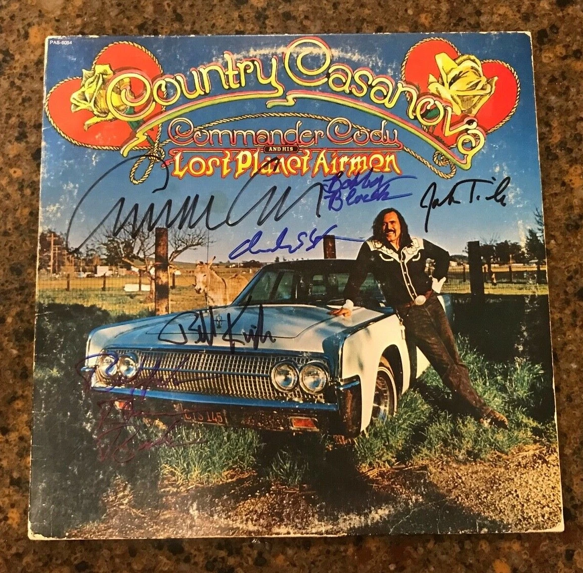 * COMMANDER CODY & HIS LOST PLANET AIRMEN * signed album * COUNTRY CASANOVA * 1