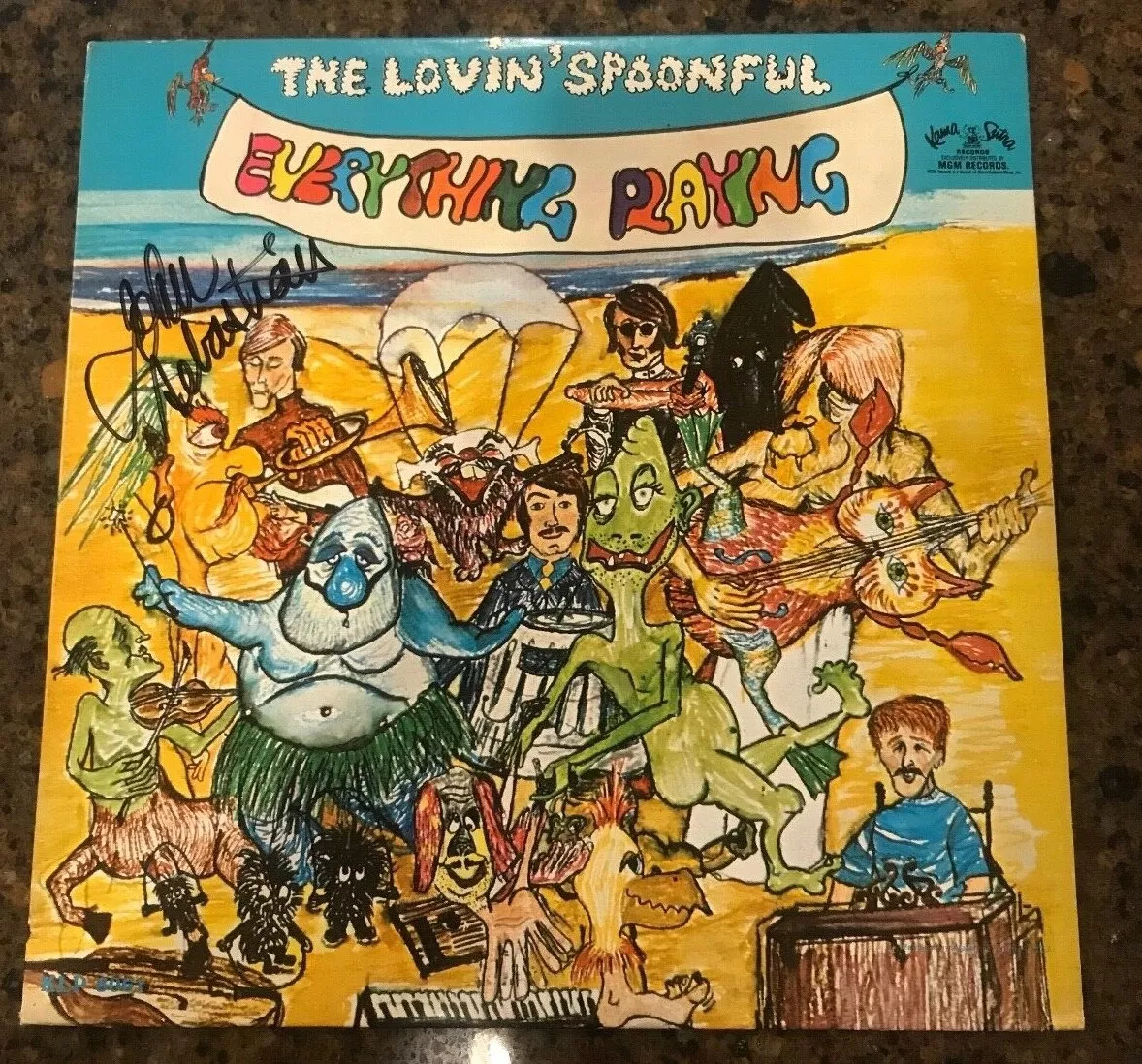 * JOHN SEBASTIAN * signed album * THE LOVIN SPOONFUL * EVERYTHING PLAYING * 1