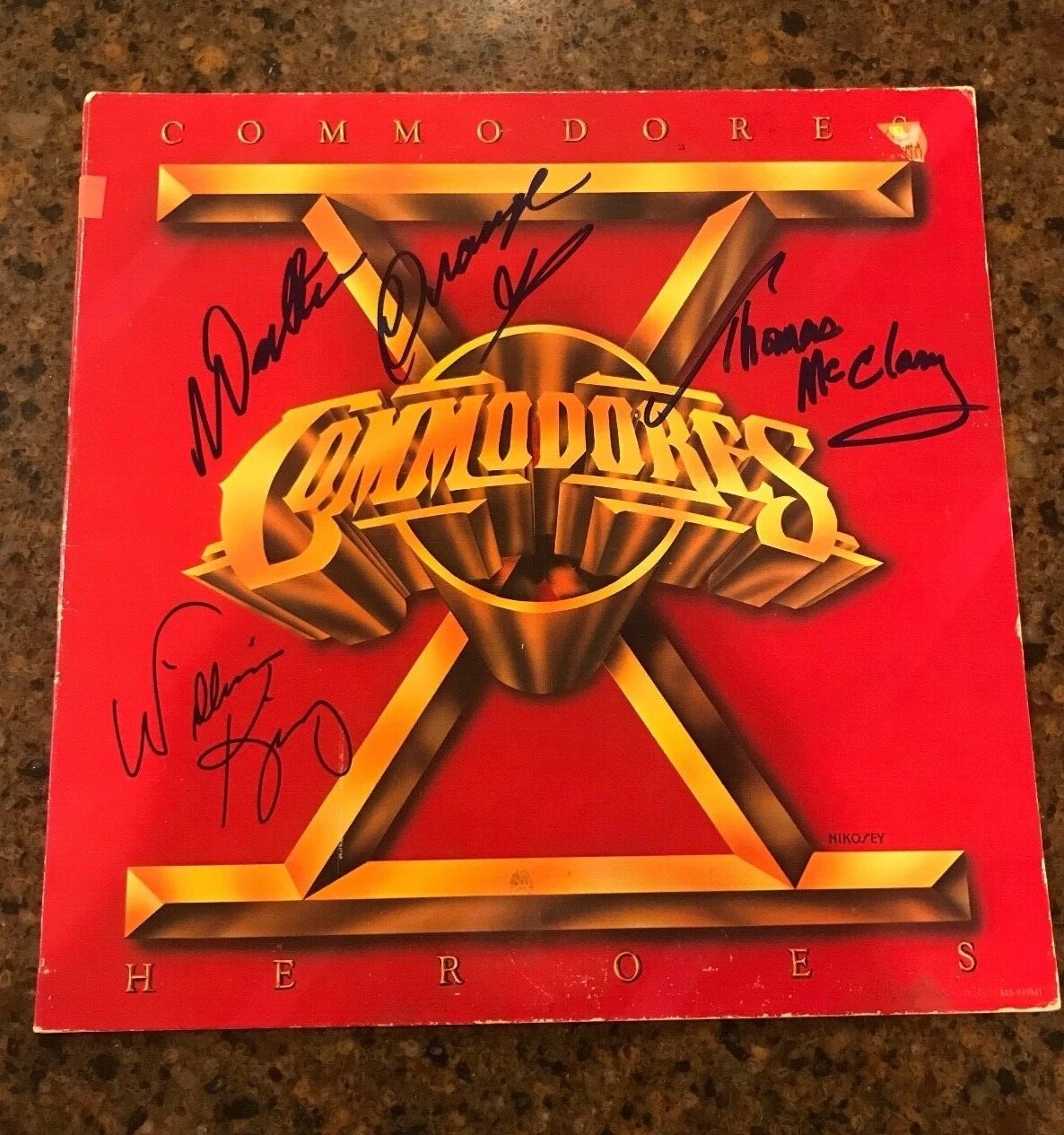 COMMODORES * signed album * MCCLARY, ORANGE & KING * PROOF * 2