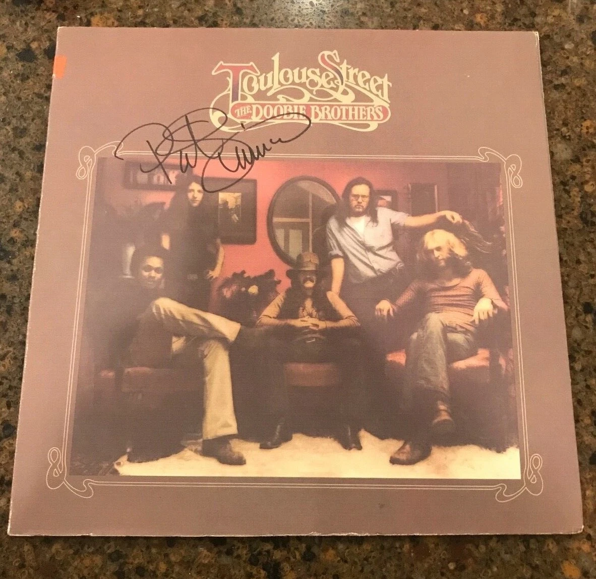 * PATRICK SIMMONS * signed vinyl album * THE DOOBIE BROTHERS * TOULOUSE STREET *