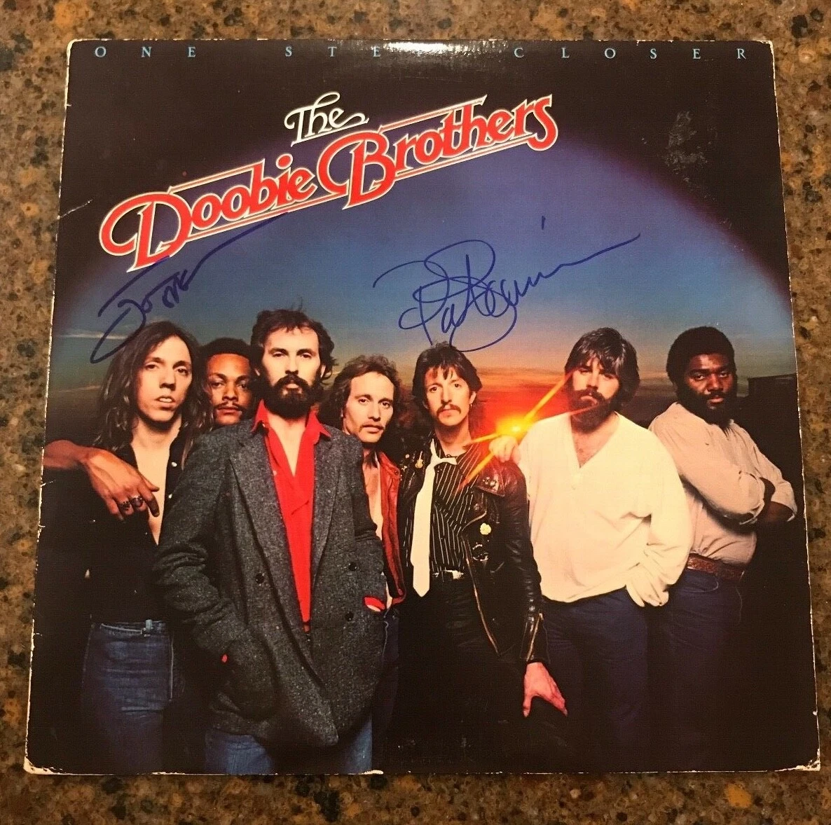 * THE DOOBIE BROTHERS * signed vinyl album * JOHN MCFEE & PATRICK SIMMONS * 2