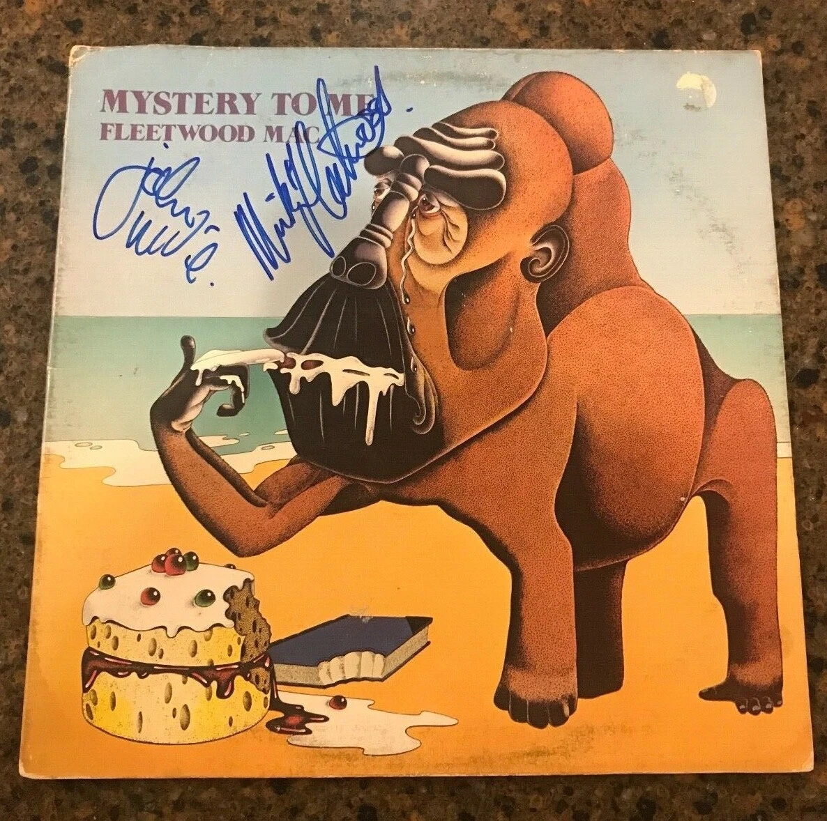 * FLEETWOOD MAC * signed album * MYSTERY TO ME * MICK FLEETWOOD & JOHN MCVIE * 1