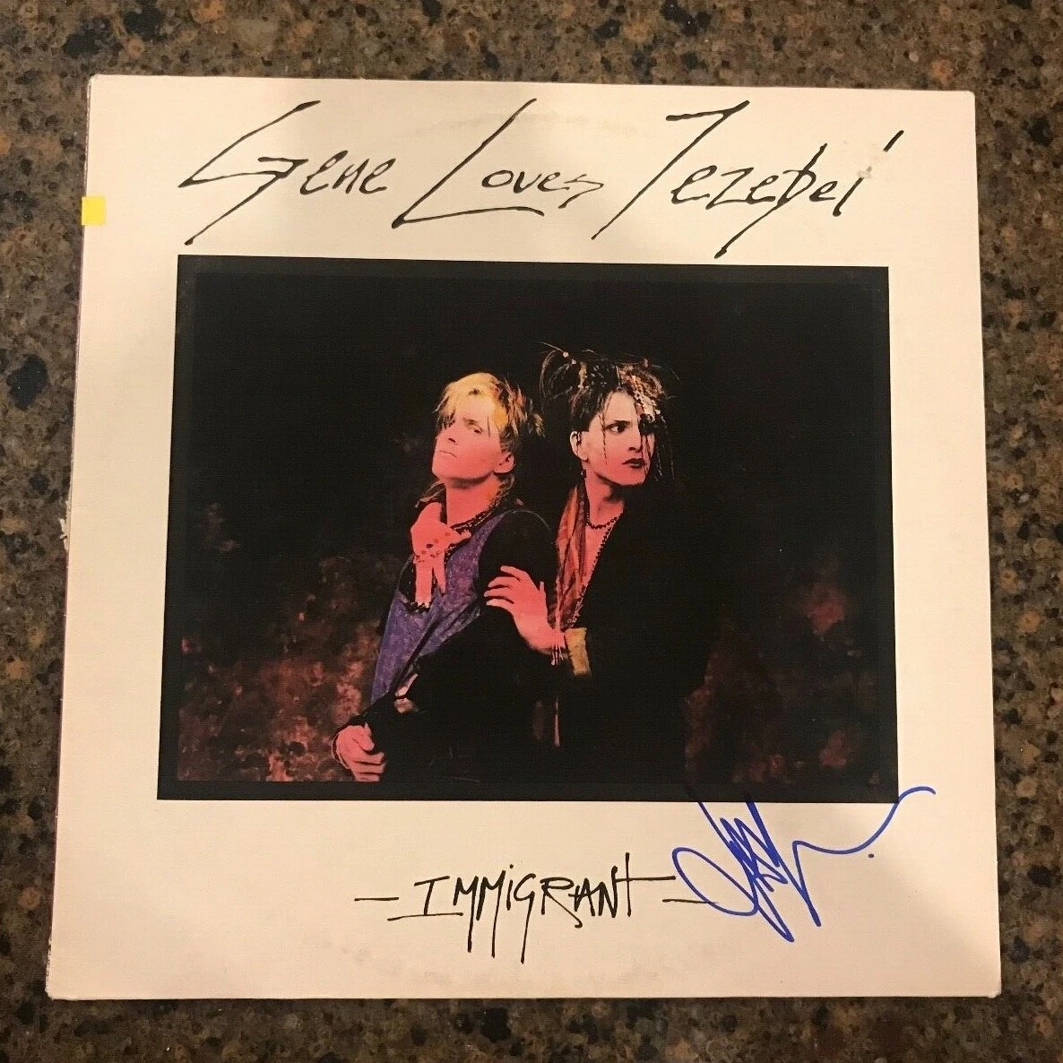 *JAY ASTON * signed autographed vinyl album * GENE LOVES JEZEBEL * IMMIGRANT *