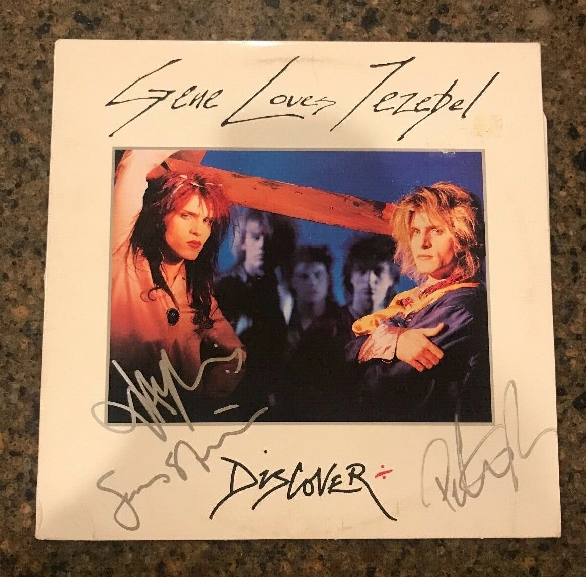 * GENE LOVES JEZEBEL * signed autographed vinyl album * DISCOVER * JAY ASTON * 2