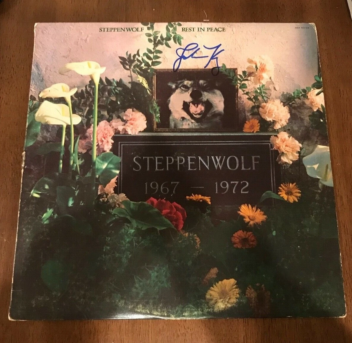 * JOHN KAY * signed album * STEPPENWOLF * REST IN PEACE 1967-1972 *  PROOF * 1