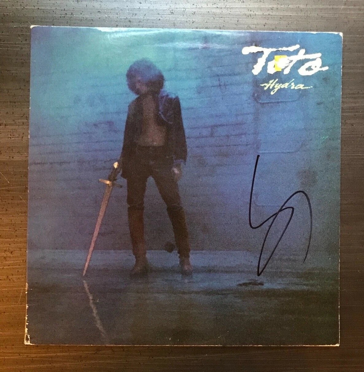 * STEVE LUKATHER * signed autographed vinyl album * TOTO * HYRDA * 1