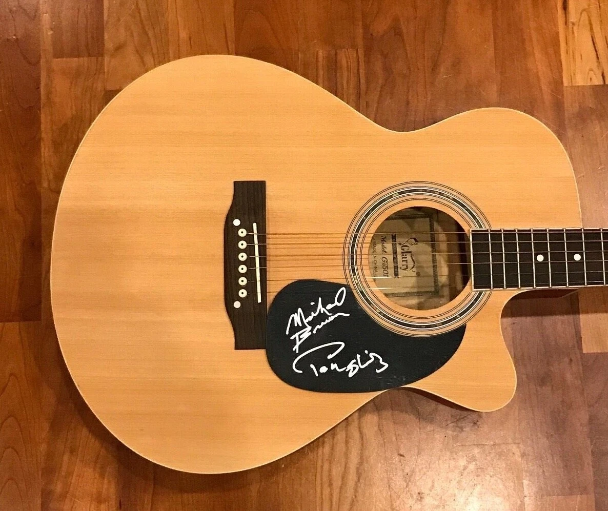 * MICHAEL BREWER & TOM SHIPLEY * signed acoustic guitar * ONE TOKE OVER *