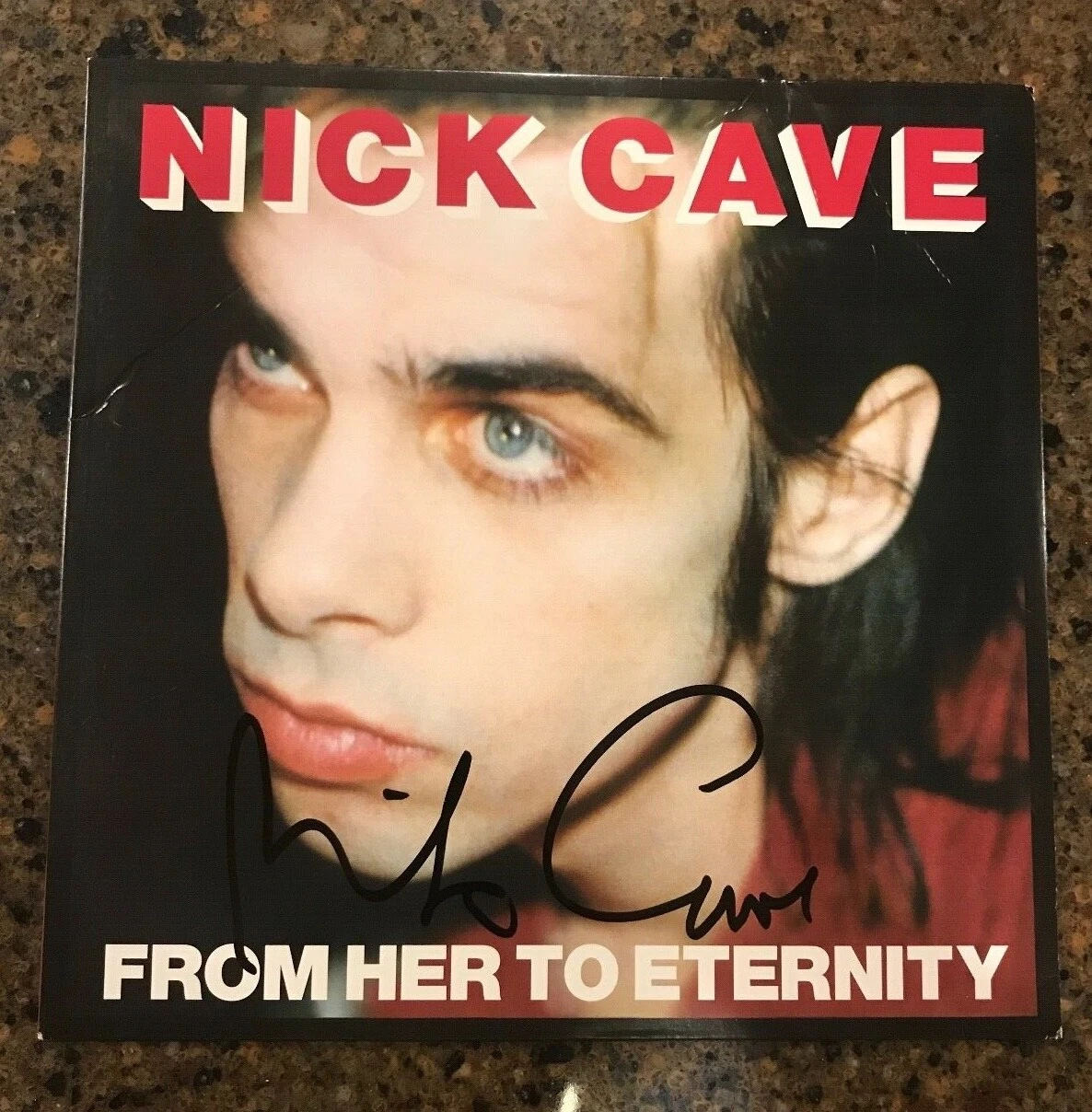 * NICK CAVE * signed vinyl album * FROM HER TO ETERNITY * BAD SEEDS * PROOF * 1