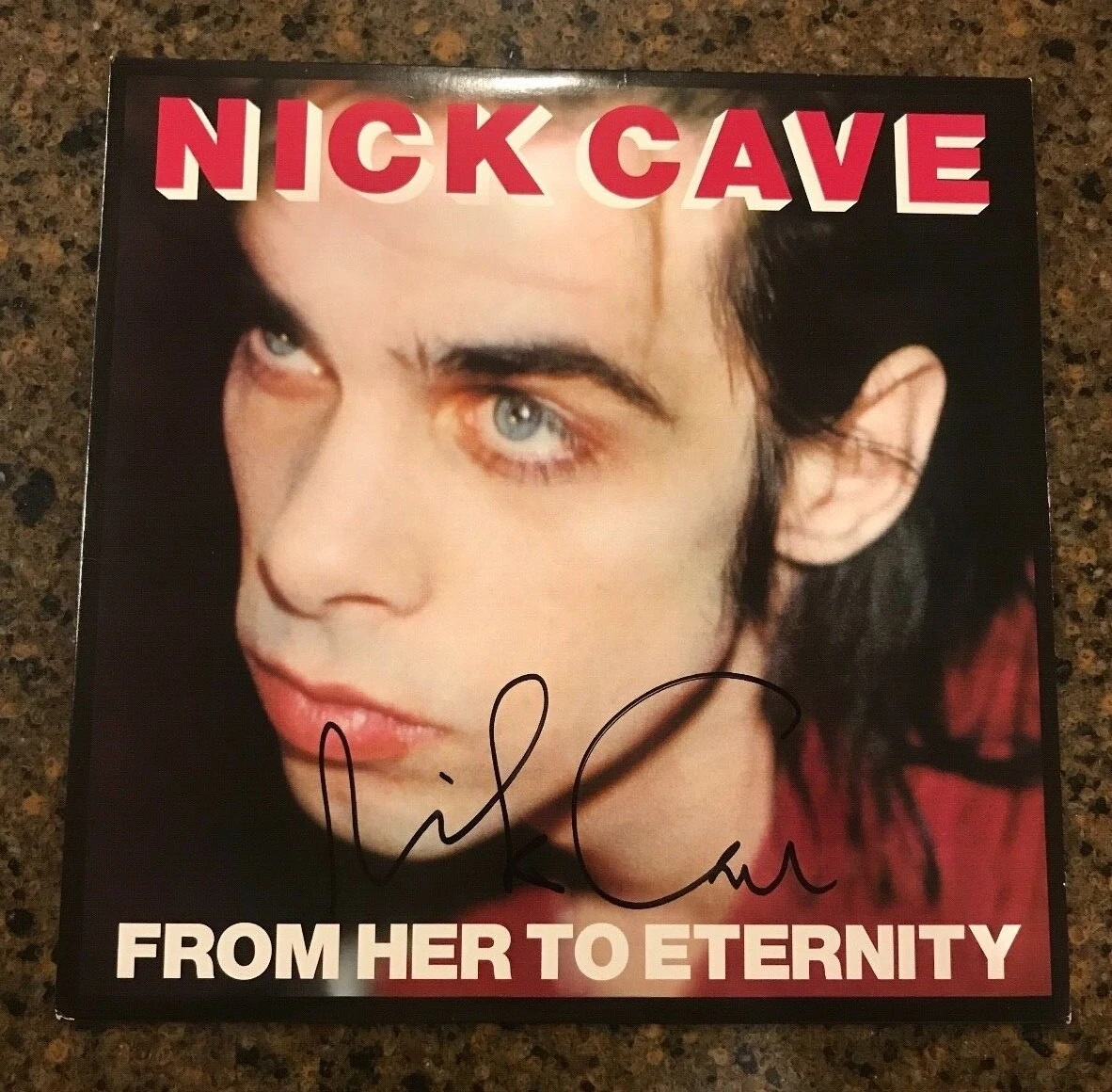 * NICK CAVE * signed vinyl album * FROM HER TO ETERNITY * BAD SEEDS * PROOF * 2