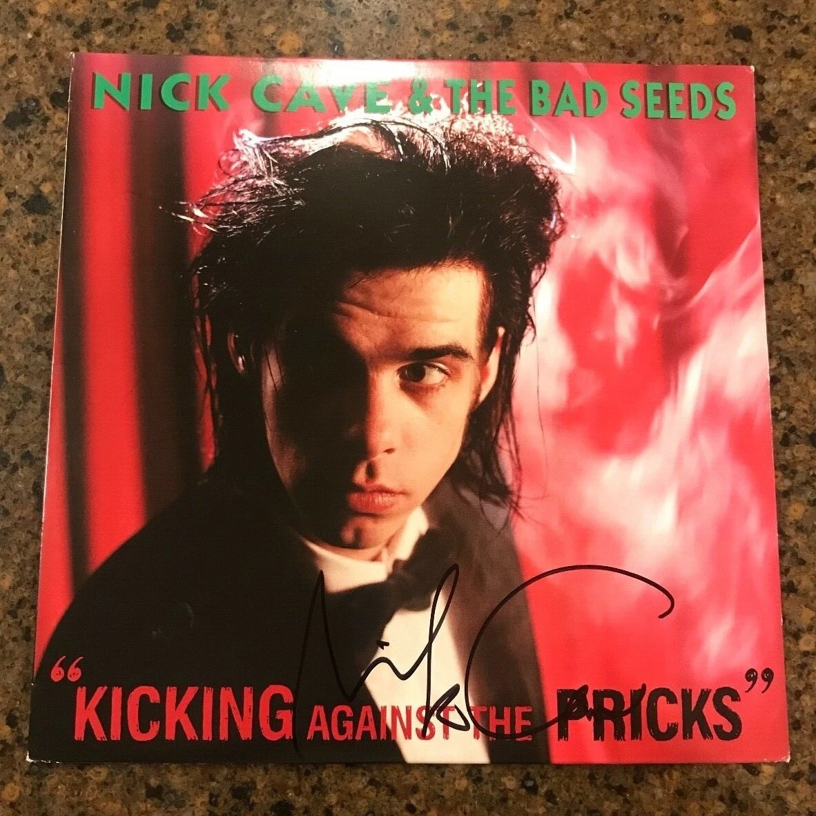 * NICK CAVE * signed vinyl album * KICKING AGAINST THE PRICKS * PROOF * 2