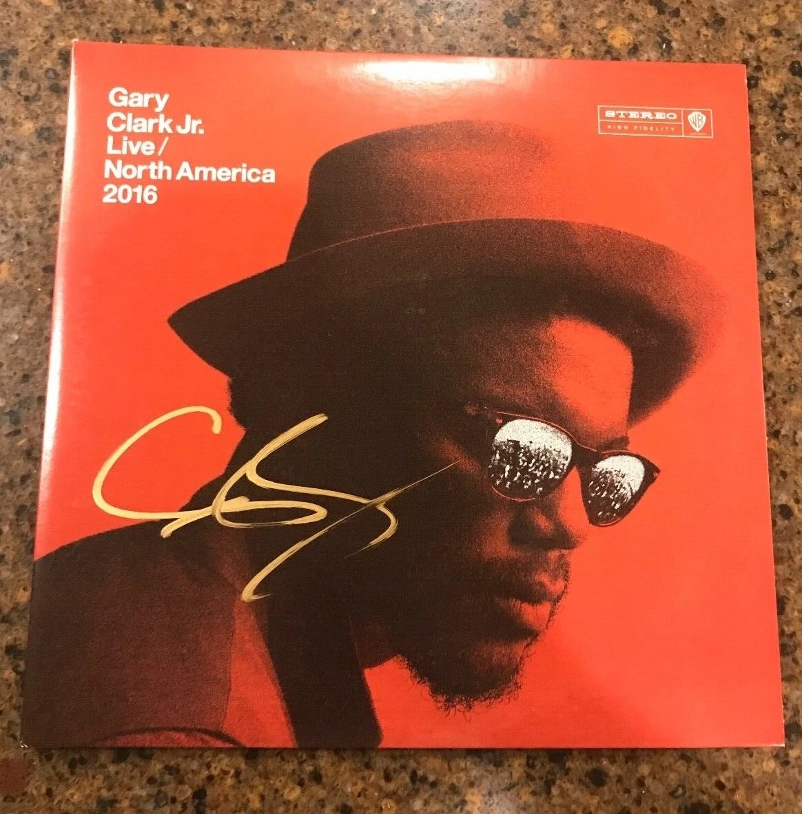 * GARY CLARK JR. * signed vinyl record album * LIVE NORTH AMERICA 2016 * 1